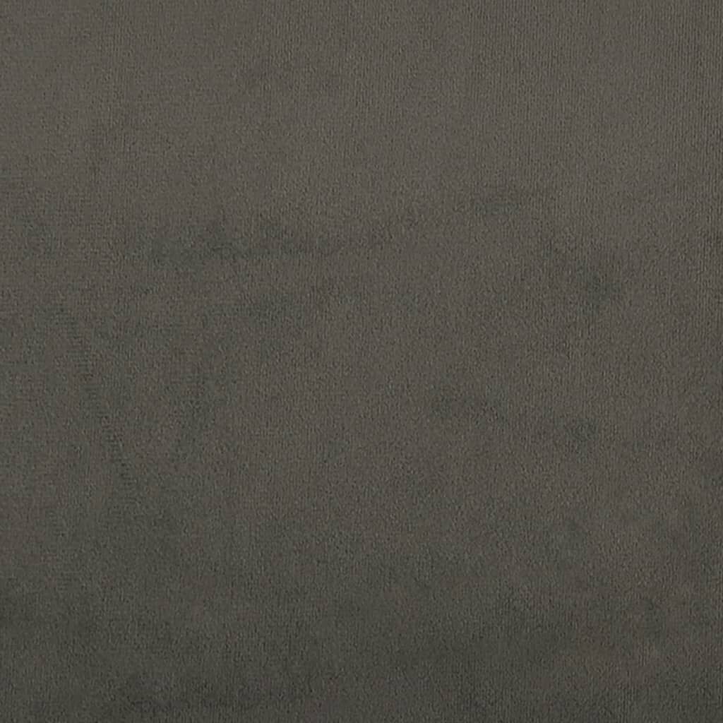 vidaXL Υποπόδιο Σκούρο Γκρι 60x60x36 εκ. Βελούδινο