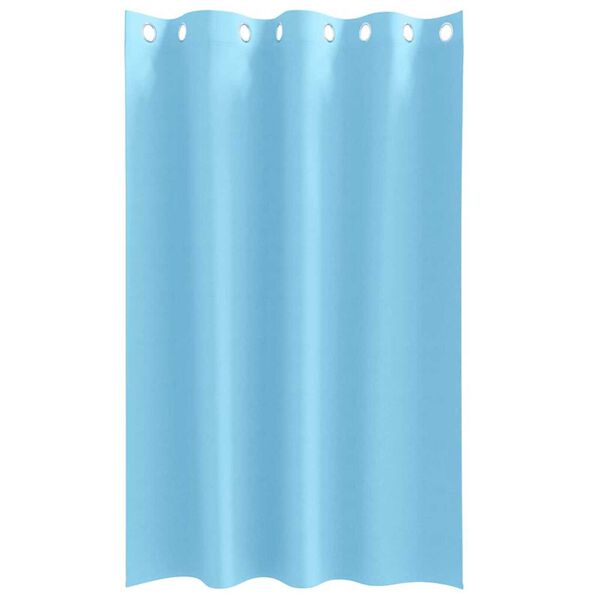 vidaXL Κουρτίνες με κουρτίνες 2 pcs Γαλάζιο Πολυεστέρας