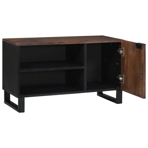 vidaXL Ντουλάπι Τηλεόρασης 80x31.5x46 cm Μασίφ Ξύλο Μανγκό&Μηχανικώς Κατασκευασμένο Ξύλο