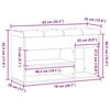 Πάγκος παπουτσιών vidaXL Artisan Oak 82x32x45,5 cm Κατασκευασμένο ξύλο