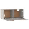 vidaXL Ντουλάπι Τοίχου Γκρι Σκυρ. 80x35x36,5 εκ. Επεξεργασμένο Ξύλο
