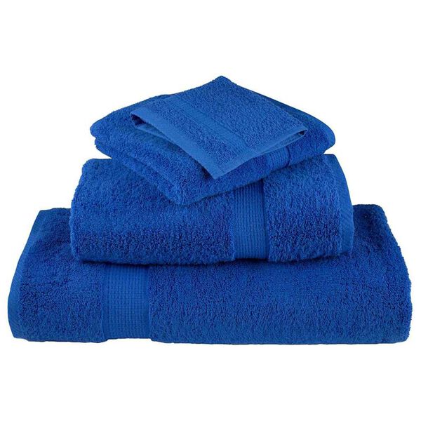 vidaXL Πετσέτες Προσώπου SOLUND 2 pcs Μπλε Βαμβάκι