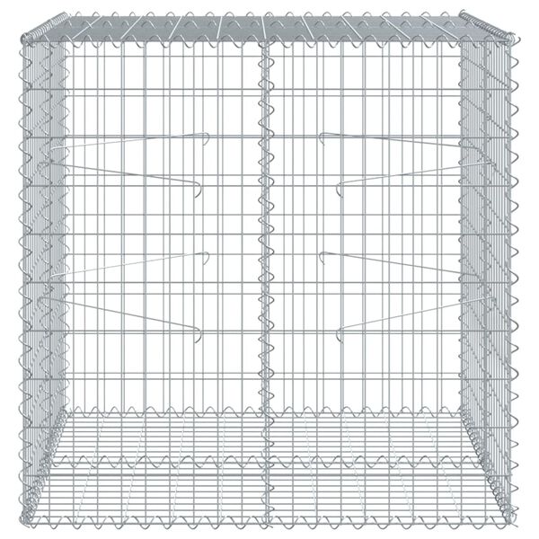 vidaXL Συρματοκιβώτιο με Κάλυμμα 100x100x100εκ από Γαλβανισμένο Χάλυβα