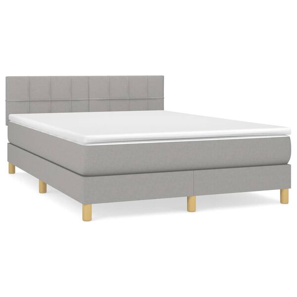 vidaXL &Kappa;&rho;&epsilon;&beta;ά&tau;&iota; Boxspring &mu;&epsilon; &Sigma;&tau;&rho;ώ&mu;&alpha; &Alpha;&nu;&omicron;&iota;&chi;&tau;ό &Gamma;&kappa;&rho;&iota; 140x200 &epsilon;&kappa;. &Upsilon;&phi;&alpha;&sigma;&mu;ά&tau;&iota;&nu;&omicron;