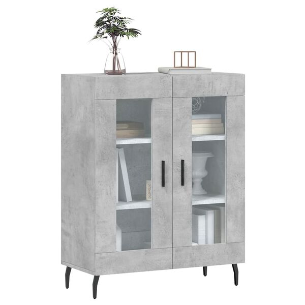 vidaXL Ντουλάπι Γκρι Σκυροδέματος 69,5x34x90 εκ. Επεξεργασμένο Ξύλο