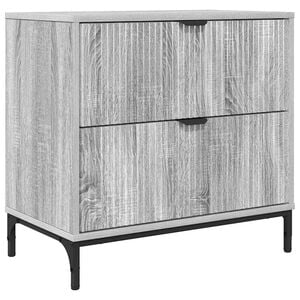 vidaXL Κομοδίνο Γκρι sonoma 63.5 x 36 x 61 εκ Επεξεργασμένο ξύλο