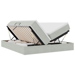 vidaXL &Kappa;&rho;&epsilon;&beta;ά&tau;&iota; &mu;&epsilon; &alpha;&pi;&omicron;&theta;&eta;&kappa;&epsilon;&upsilon;&tau;&iota;&kappa;ό &chi;ώ&rho;&omicron; &kappa;&alpha;&iota; &sigma;&tau;&rho;ώ&mu;&alpha; 180 x 200 cm &Beta;&epsilon;&lambda;&omicron;ύ&delta;&omicron;