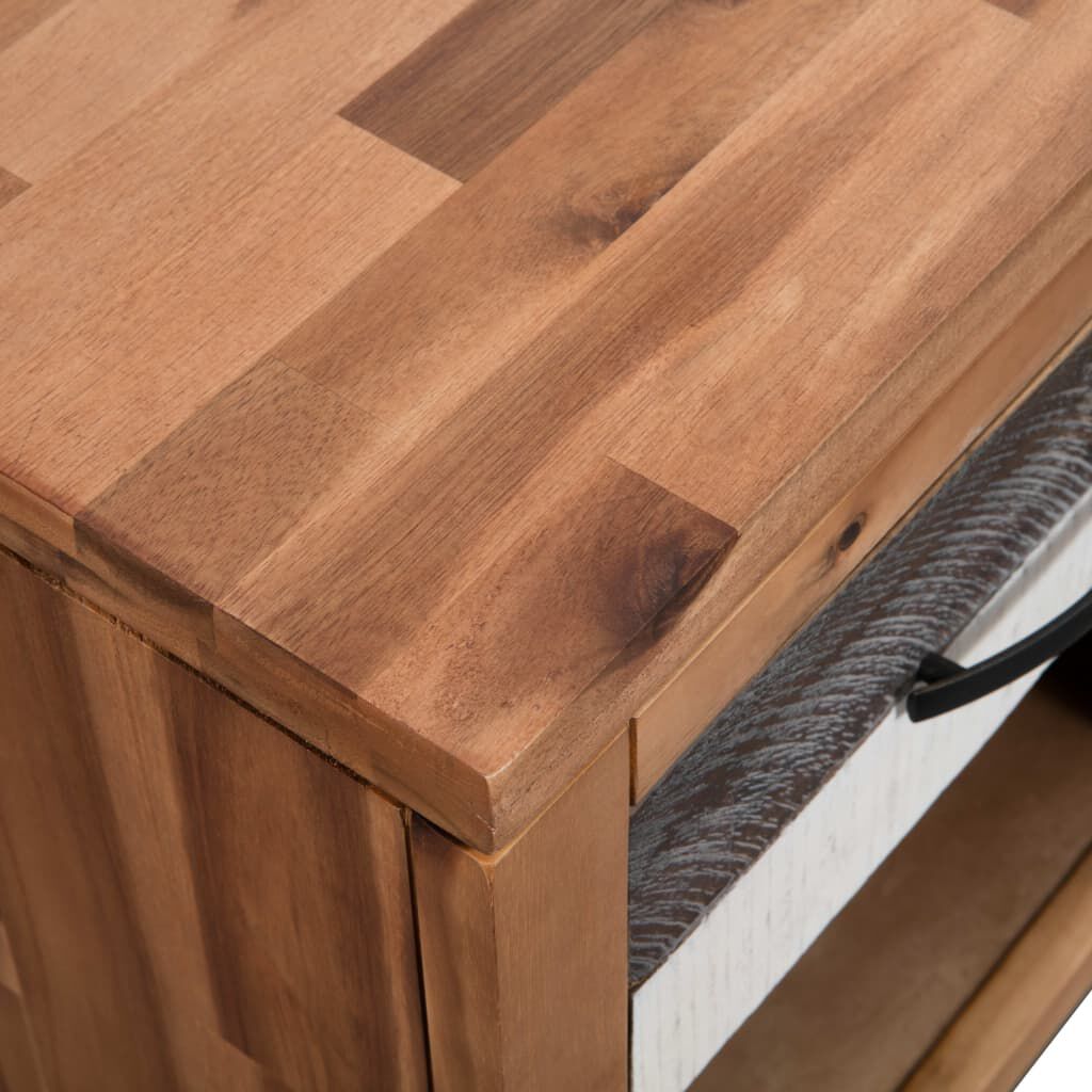 vidaXL Κομοδίνo 40 x 30 x 48 εκ. από Μασίφ Ξύλο Ακακίας