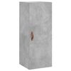 vidaXL Ντουλάπι Γκρι Σκυροδέματος 34,5x34x180 εκ. Επεξεργασμένο Ξύλο