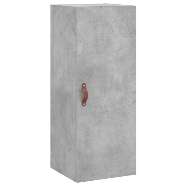 vidaXL Ντουλάπι Γκρι Σκυροδέματος 34,5x34x180 εκ. Επεξεργασμένο Ξύλο