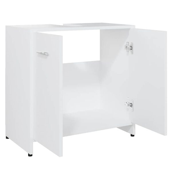 vidaXL Ντουλάπι Νιπτήρα Λευκό 60 x 33 x 61 εκ. από Επεξ. Ξύλο