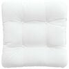 vidaXL Μαξιλάρια καθισμάτων 4 pcs Λευκό 45 x 45 x 12 εκ. ύφασμα
