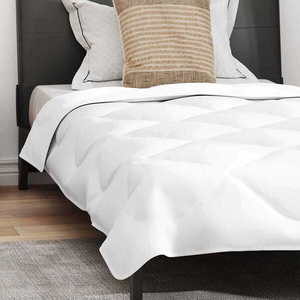 vidaXL Διπλό με Μαξιλάρι Άλλο 2 pcs Λευκό 140 x 220 cm Μικροΐνες
