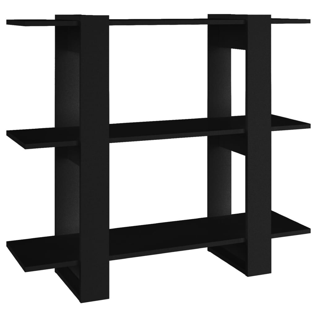 vidaXL Βιβλιοθήκη/Διαχωριστικό Χώρου Μαύρο 100 x 30 x 87 εκ.