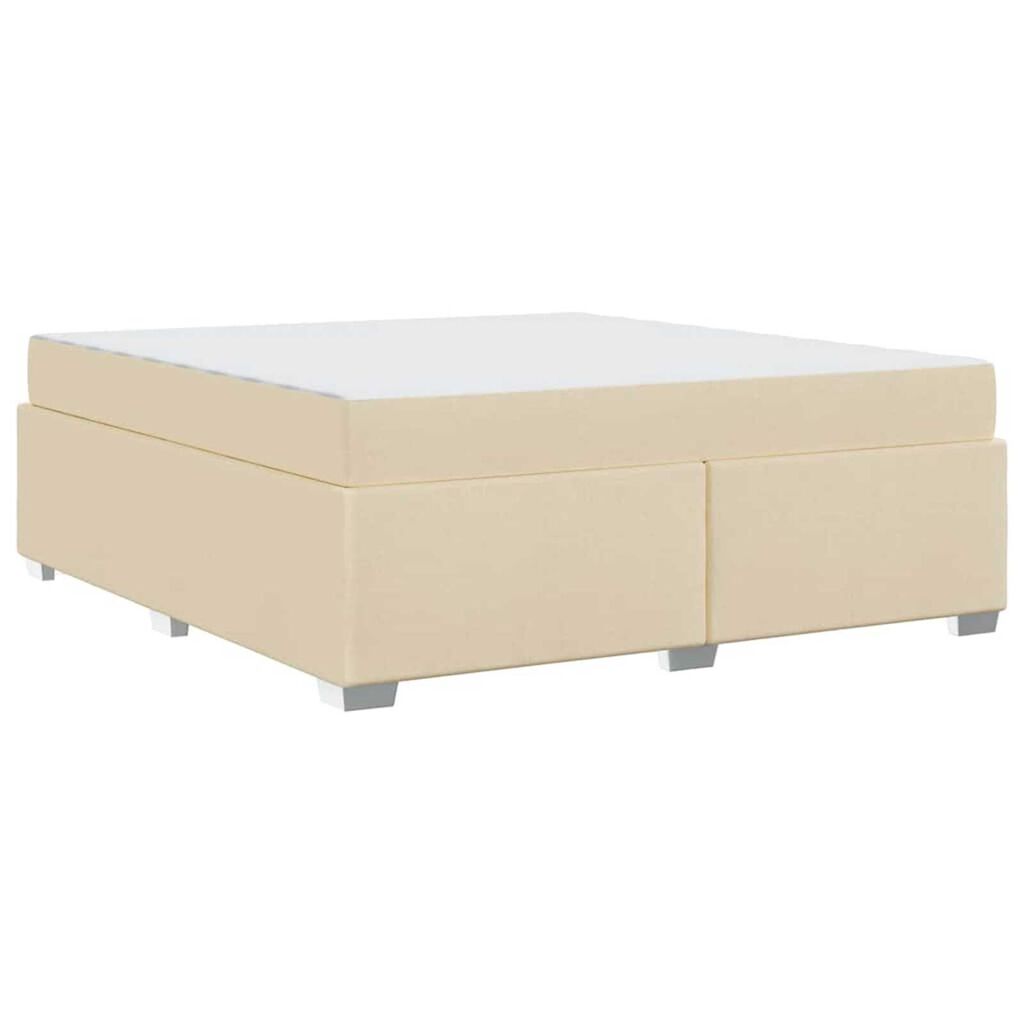vidaXL Σκελετός Κρεβατιού Άλλο Κρεμ 180 x 200 cm ύφασμα