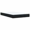 vidaXL Κρεβάτι Boxspring με Στρώμα Μαύρο 120 x 200 εκ. Βελούδινο