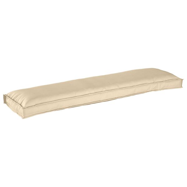 vidaXL Μαξιλάρια Παλέτας για Πάγκο 2 τεμ Μπεζ 150x40x8 εκ Υφάσματος Oxford