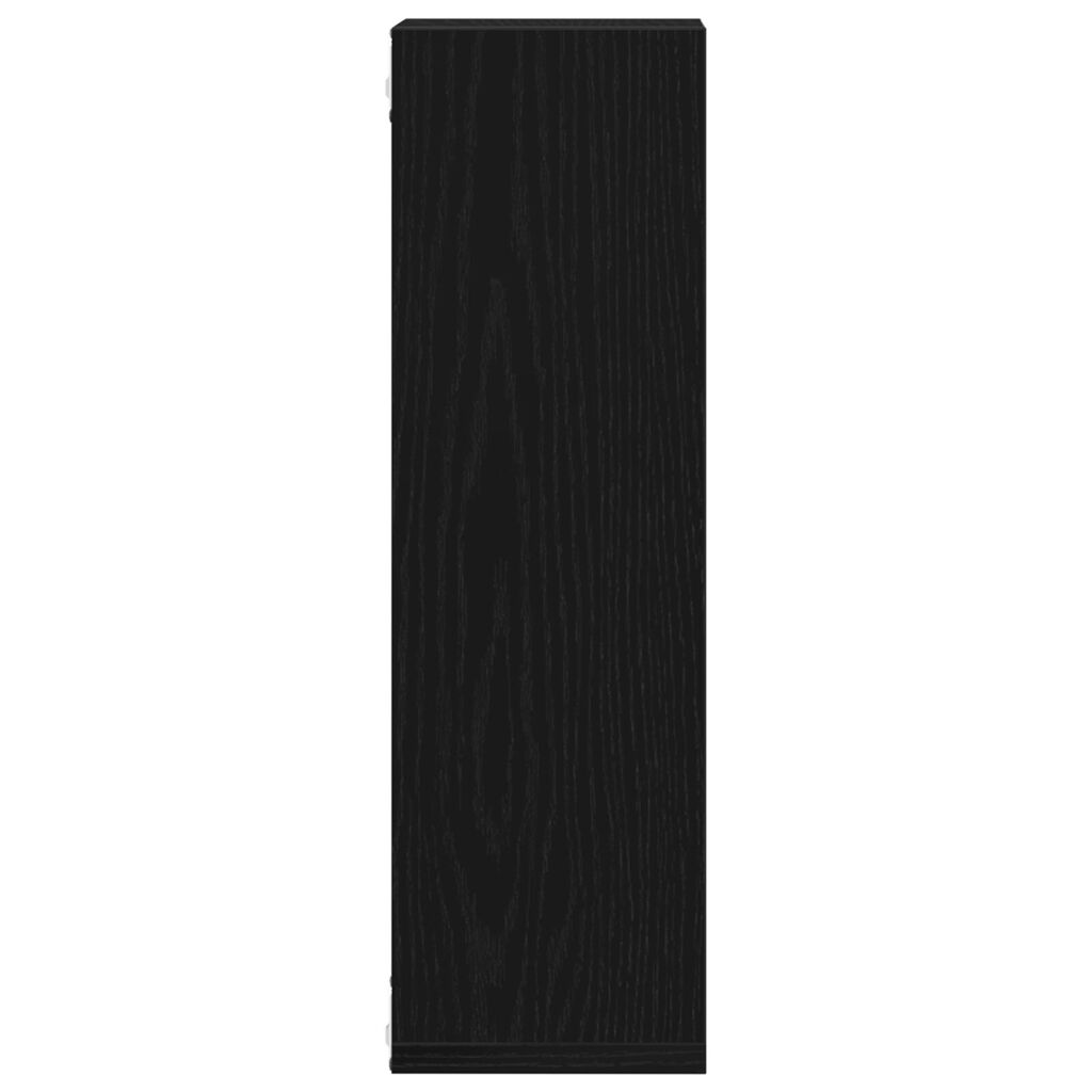 vidaXL Ράφια 2 τμχ Μαύρη Δρυς 50x15x85 εκ Φτιαγμένο από Ξύλο
