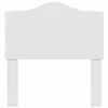 vidaXL Κεφαλάρι με κεφαλάρι Λευκό 90 cm Επεξεργασμένο ξύλο