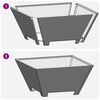 vidaXL Φωτιά Καφέ 60 x 60 x 30 cm Ατσάλι σκληρυθέν στον αέρα
