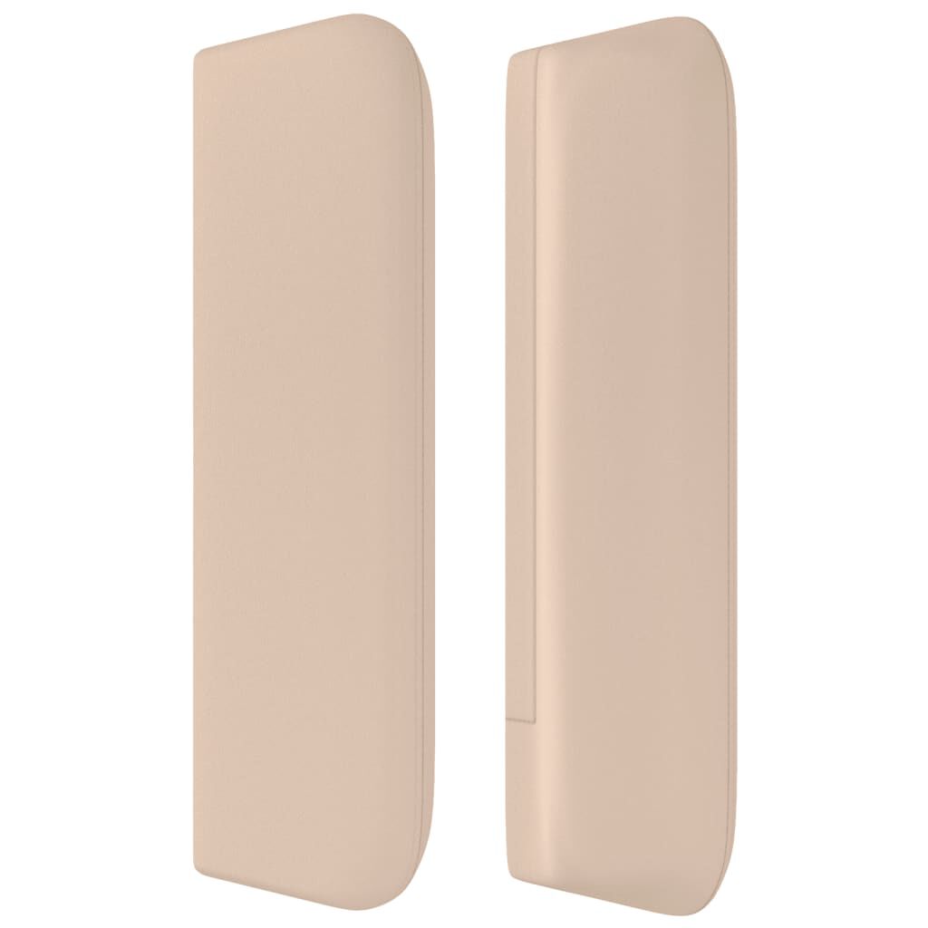 vidaXL Κεφαλάρι με Πτερύγια Καπουτσίνο 103x16x78/88εκ. Συνθετικό Δέρμα