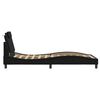 vidaXL Σκελετός Κρεβατιού Viana Χωρίς Στρώμα Μαύρο 100x200 εκ. Συνθετικό Δέρμα