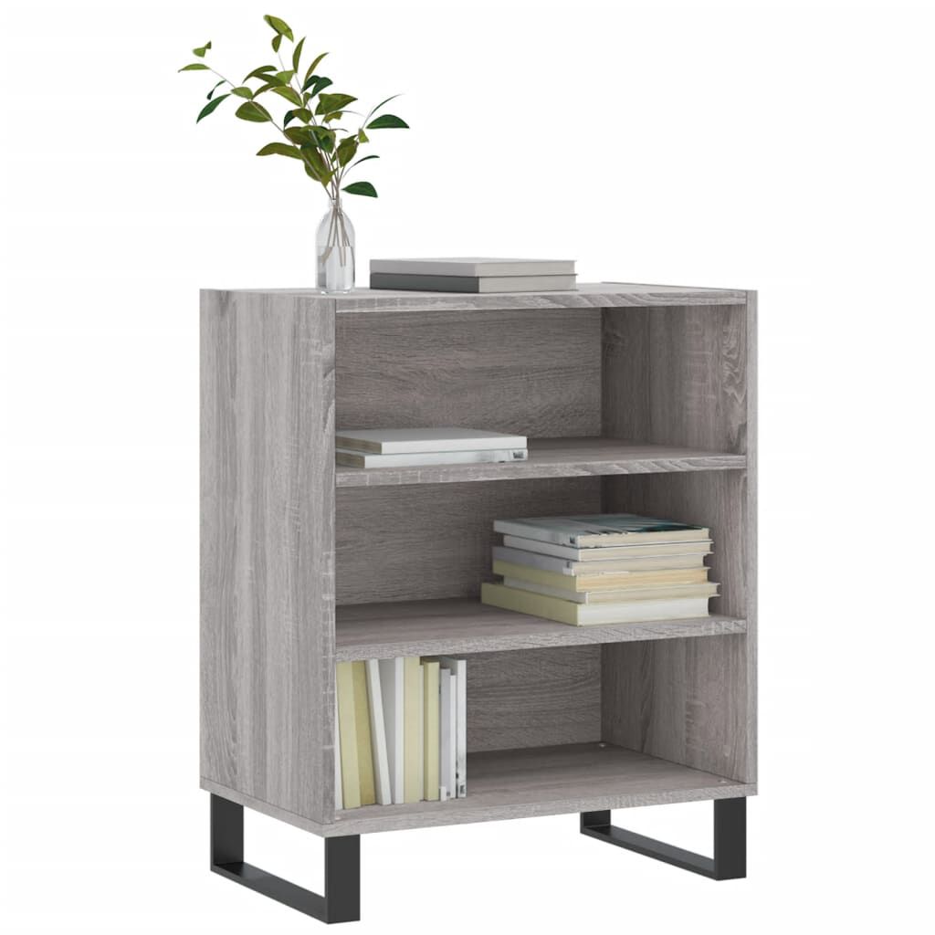 vidaXL Ραφιέρα Γκρι Sonoma 57 x 35 x 70 εκ. από Επεξεργασμένο Ξύλο