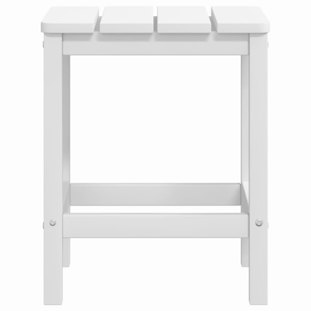 vidaXL Τραπέζι Κήπου Adirondack Λευκό 38 x 38 x 46 εκ. από HDPE