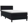 vidaXL &Kappa;&rho;&epsilon;&beta;ά&tau;&iota; Boxspring &mu;&epsilon; &Sigma;&tau;&rho;ώ&mu;&alpha; &Mu;&alpha;ύ&rho;&omicron; 90x220 &epsilon;&kappa;. &Beta;&epsilon;&lambda;&omicron;ύ&delta;&iota;&nu;&omicron;