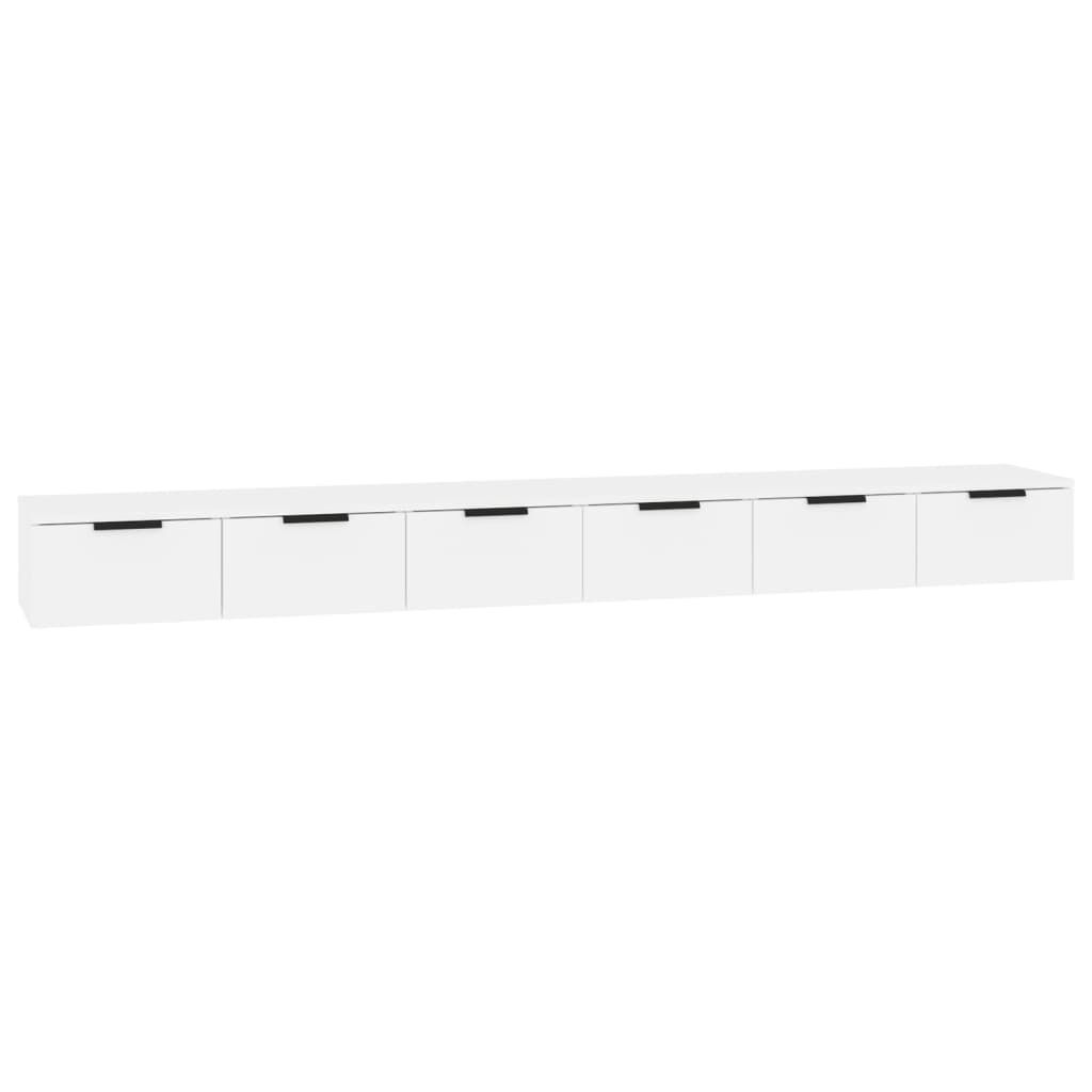 vidaXL Ντουλάπια Τοίχου 2 τεμ. Λευκό. 102x30x32 εκ. Επεξ. Ξύλο