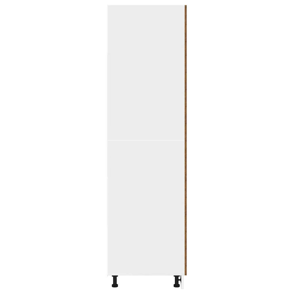 vidaXL Ντουλάπι ψυγείου Lyon Παλιό ξύλο 60x57x207 εκ.