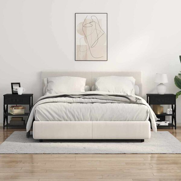 vidaXL &Kappa;&omicron;&mu;&omicron;&delta;ί&nu;&omicron; &mu;&epsilon; &rho;ά&phi;&iota; &Mu;&alpha;ύ&rho;&eta; &Omicron;&xi;&upsilon;ά 41 x 31 x 51 &epsilon;&kappa;. &Epsilon;&pi;&epsilon;&xi;&epsilon;&rho;&gamma;&alpha;&sigma;&mu;έ&nu;&omicron; &xi;ύ&lambda;&omicron;