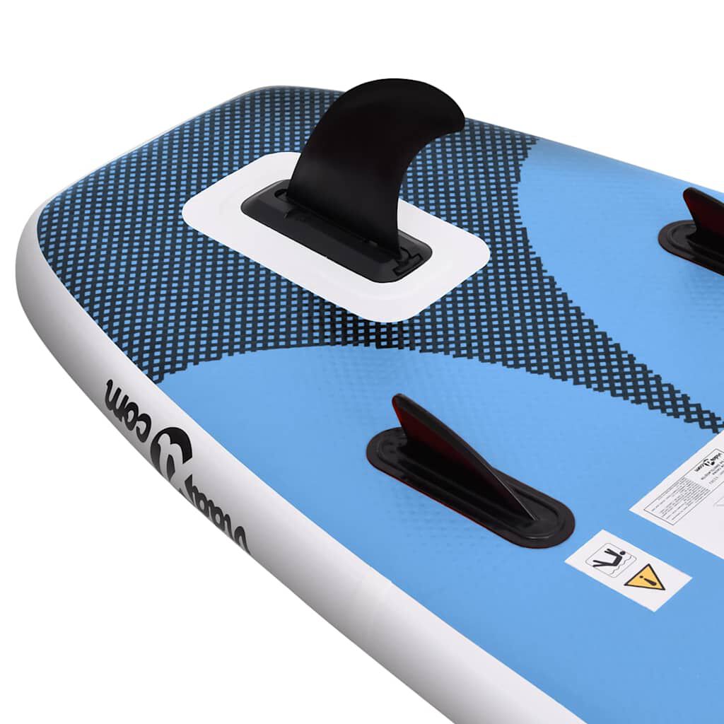 vidaXL Σανίδα SUP Φουσκωτή Σετ Θαλασσί 300 x 76 x 10 εκ.