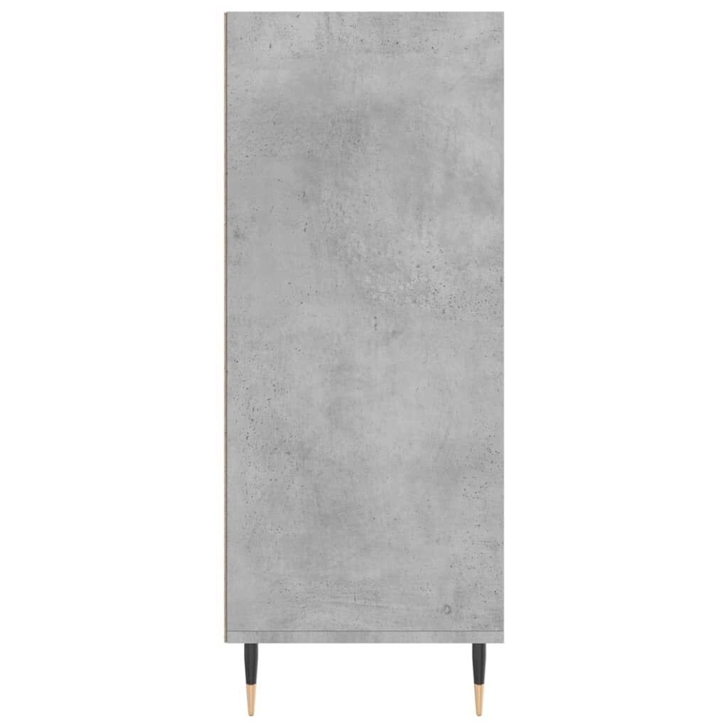 vidaXL Ραφιέρα Γκρι Σκυροδέματος 57 x 35 x 90 από Επεξεργασμένο Ξύλο