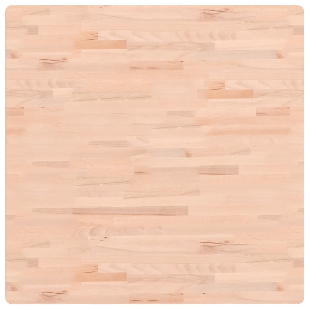 vidaXL Επιφάνεια Τραπεζιού Τετράγωνη 90x90x2,5 εκ. Μασίφ Ξύλο Οξιάς
