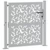 vidaXL Πόρτα Κήπου 100x100 εκ. με Σχέδιο από Φύλλο Ατσαλιού με Αντοχή στις Καιρικές Συνθήκες