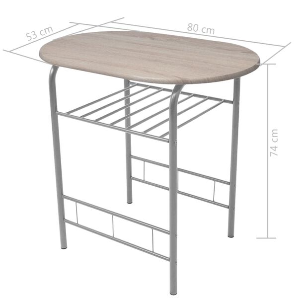 vidaXL Σετ Επίπλων Μπαρ για Πρωινό από MDF