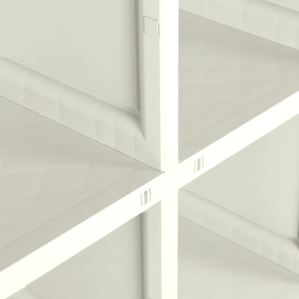 vidaXL Πλαστικό Ντουλάπι Κρεμ Ανοιχτό 79 x 43 x 125εκ. με Σχέδιο Ξύλου