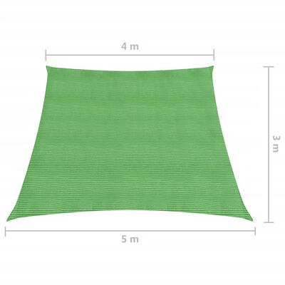 vidaXL Πανί Σκίασης Ανοιχτό Πράσινο 4/5 x 3 μ. από HDPE 160 γρ./μ²