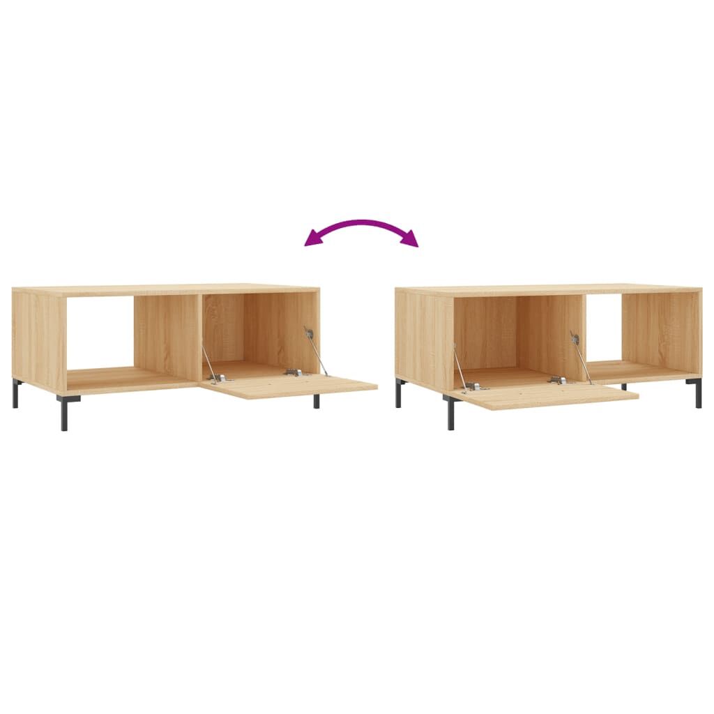vidaXL Τραπεζάκι Σαλονιού Sonoma Δρυς 90x50x40 εκ. Επεξεργασμένο Ξύλο
