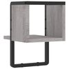 vidaXL Ράφι Τοίχου με Μπάρα Γκρι Sonoma 20x25x30 εκ.