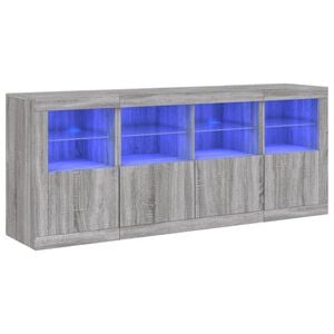 vidaXL &Mu;&pi;&omicron;&upsilon;&phi;έ&sigmaf; &mu;&epsilon; LED &Gamma;&kappa;&rho;&iota; Sonoma 163 x 37 x 67 &epsilon;&kappa;.