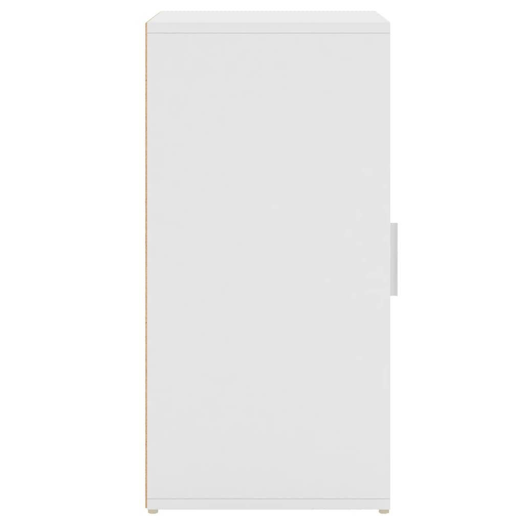 vidaXL Παπουτσοθήκη Λευκή 32 x 35 x 70 εκ. από Επεξ. Ξύλο