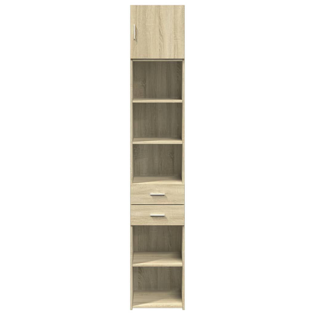 vidaXL Ντουλάπι Αποθήκευσης Στενό Δρυς 40x42,5x225 εκ. Επεξεργ. Ξύλο