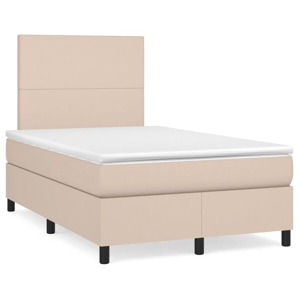 vidaXL &Kappa;&rho;&epsilon;&beta;ά&tau;&iota; Boxspring &mu;&epsilon; &Sigma;&tau;&rho;ώ&mu;&alpha; &Kappa;&alpha;&pi;&omicron;&upsilon;&tau;&sigma;ί&nu;&omicron; 120x190&epsilon;&kappa;.&alpha;&pi;ό &Sigma;&upsilon;&nu;&theta;.&Delta;έ&rho;&mu;&alpha;