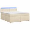vidaXL &Kappa;&rho;&epsilon;&beta;ά&tau;&iota; box spring &mu;&epsilon; &sigma;&tau;&rho;ώ&mu;&alpha; &Kappa;&rho;&epsilon;&mu; 180 x 200 cm Ύ&phi;&alpha;&sigma;&mu;&alpha;