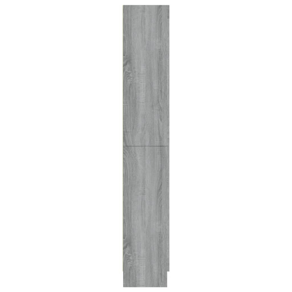 vidaXL Βιτρίνα Γκρι Sonoma 82,5x30,5x185,5 εκ. από Επεξεργασμένο Ξύλο