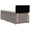 vidaXL &Kappa;&rho;&epsilon;&beta;ά&tau;&iota; Boxspring &mu;&epsilon; &Sigma;&tau;&rho;ώ&mu;&alpha; Taupe 90x200 &epsilon;&kappa;. &Upsilon;&phi;&alpha;&sigma;&mu;ά&tau;&iota;&nu;&omicron;