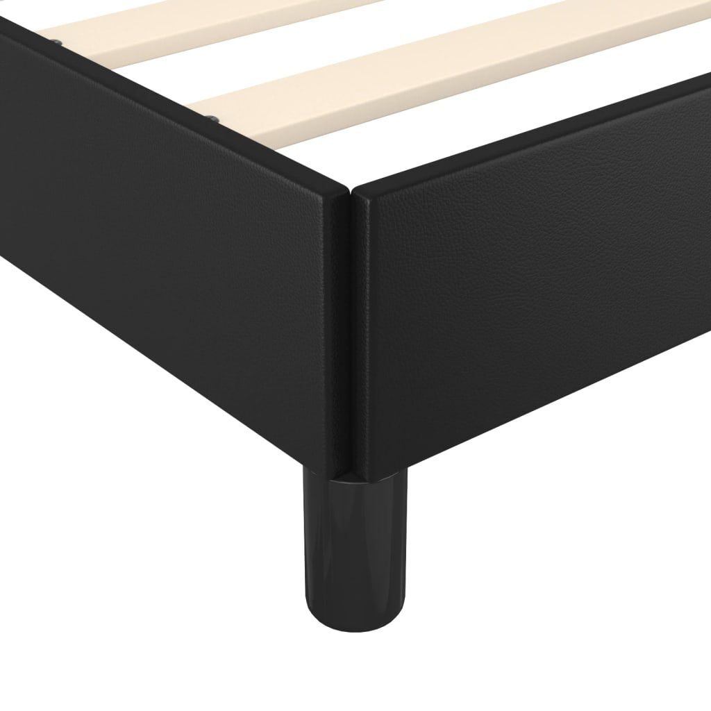 vidaXL Πλαίσιο Κρεβατιού Μαύρο 180x200 εκ. από Συνθετικό Δέρμα