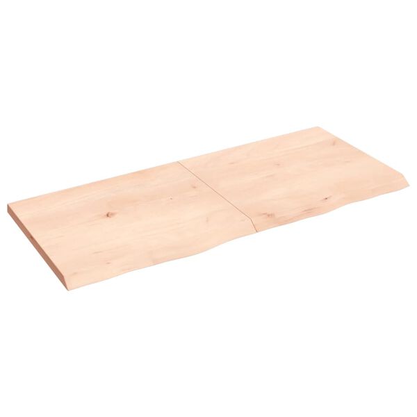 vidaXL Επιφάνεια Τραπεζιού 140x60x(2-4)εκ Ακατέργαστο Μασίφ Ξύλο Δρυός